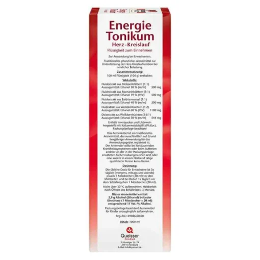 Doppelherz Energie-Tonikum Herz-Kreislauf, 1000 ml- Stärkungsmittel