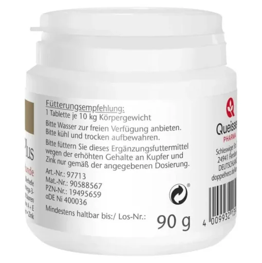 Doppelherz Vitamine-Mineralstoffe-für Tiere Biotin Plus Tabletten für Hunde, 60 St