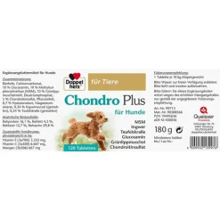 Doppelherz Vitamine-Mineralstoffe-für Tiere Chondro Plus Tabletten für Hunde, 120 St