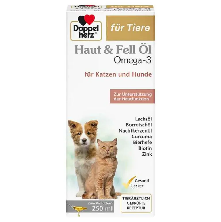 für Tiere Haut & Fell Öl für Hunde / Katzen, 250 ml^Doppelherz Online