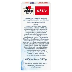 Doppelherz Kollagen|Kieselerde-Kieselerde + Kollagen Tabletten, 60 St