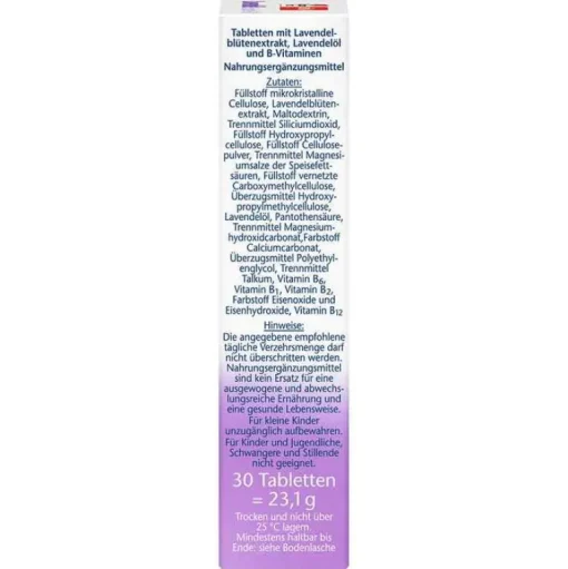 Lavendel Extrakt + Öl Tabletten, 30 St^Doppelherz Sale