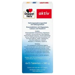 Magnesium + Calcium + D3 Brausetabletten, 6X15 St^Doppelherz Discount