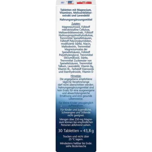 Doppelherz Magnesium 500 für die Nacht Tabletten, 30 St- Magnesium
