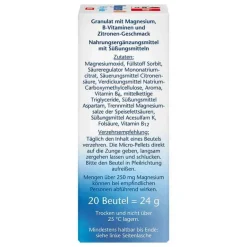 Doppelherz Magnesium+B-Vitamine direct Pellets, 20 St- Hirnleistung & Nerven|Magnesium