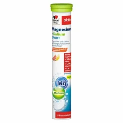 Doppelherz Magnesium+Kalium Sport Brausetabletten, 15 St- Magnesium|Hirnleistung & Nerven