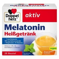 Doppelherz Melatonin Heißgetränk Granulat, 20 St- Melatonin Tabletten