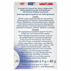 Doppelherz Melatonin Heißgetränk Granulat, 20 St- Melatonin Tabletten
