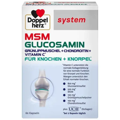 Doppelherz MSM Glucosamin system Kapseln, 60 St- Msm Schwefel
