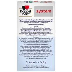 Doppelherz MSM Glucosamin system Kapseln, 60 St- Msm Schwefel