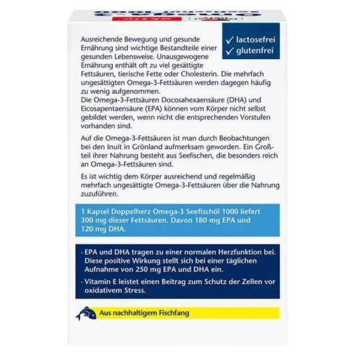 Omega-3 Seefischöl 1000 Kapseln, 120 St^Doppelherz Discount