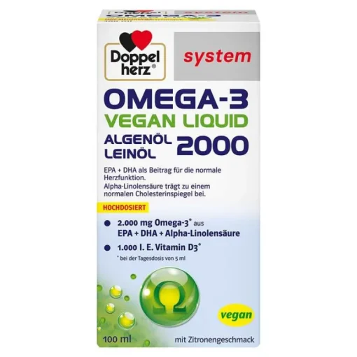 Omega-3 vegan Liquid 2000 system, 100 ml^Doppelherz Best