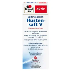 Doppelherz Spitzwegerich Hustensaft V, 150 ml- Hustenstiller