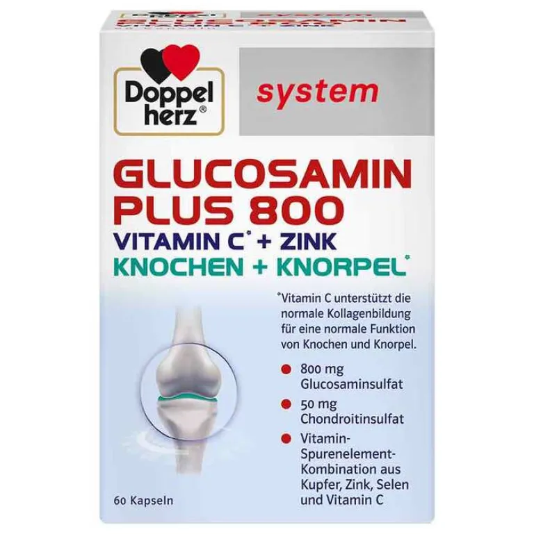 Doppelherz Glucosamin-Chondroitin-system Glucosamin Plus 800 Kapseln, 60 St
