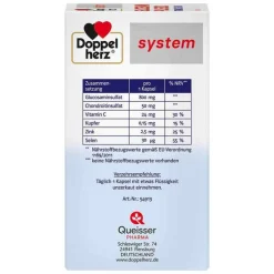 Doppelherz Glucosamin-Chondroitin-system Glucosamin Plus 800 Kapseln, 60 St