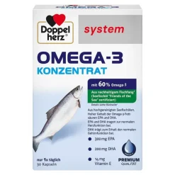 Doppelherz Omega 3 Kapseln-system Omega-3 Konzentrat Kapseln, 30 St