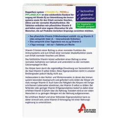Vitamin D (Colecalciferol)-Doppelherz Vitamin D3 7000 I.E. pflanzlich sys.TAB, 30 St