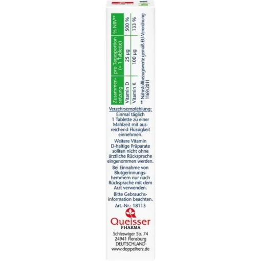 Vitamin K2 + D3 1000 I.E. Tabletten, 30 St^Doppelherz Hot