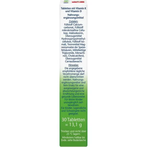 Vitamin K2 + D3 1000 I.E. Tabletten, 30 St^Doppelherz Hot