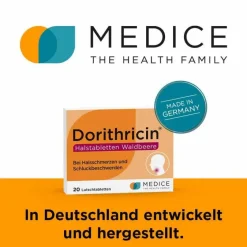 ® Halstabletten Waldbeere bei Halsschmerzen, 40 St^Dorithricin Best