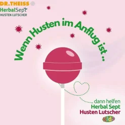 Dr. Theiss Hustenstiller-Herbalsept Husten Lutscher Kids, 6 St