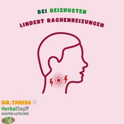 Dr. Theiss Hustenstiller-Herbalsept Husten Lutscher Kids, 6 St