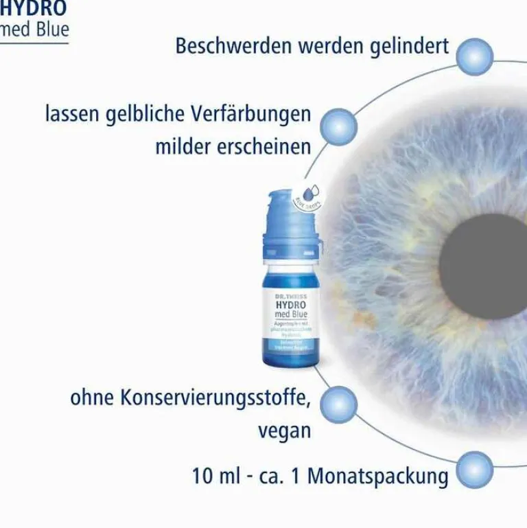 HYDRO med Blue Augentropfen, 10 ml^Dr. Theiss Discount