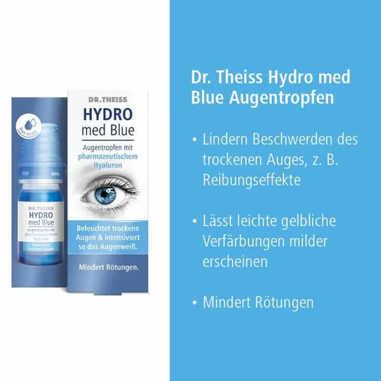 HYDRO med Blue Augentropfen, 10 ml^Dr. Theiss Discount