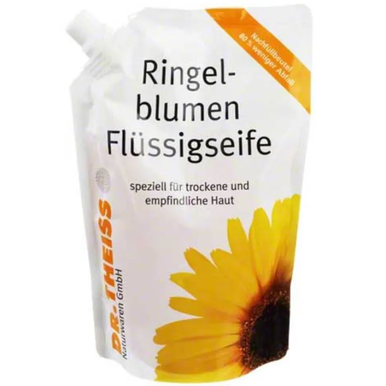 Dr. Theiss Duschen & Waschen-Ringelblumen Seife Nachfüllbeutel, 500 ml