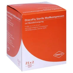 Draco fix Peel Kompressen ste, 25X2 St- Sterile Kompressen
