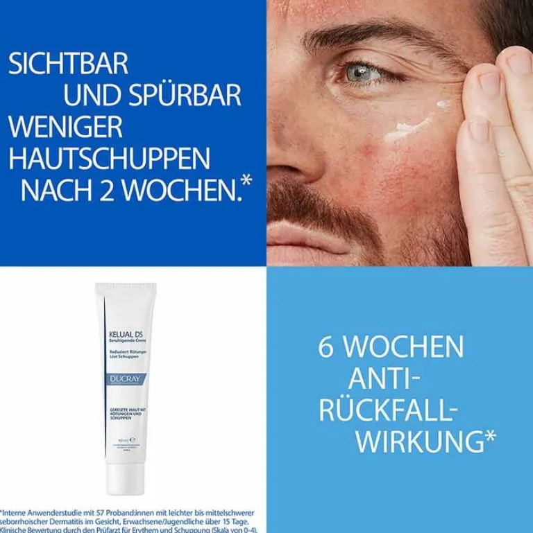 Ducray Trockene & Sensible Haut-Kelual DS Creme beruhigend, 40 ml