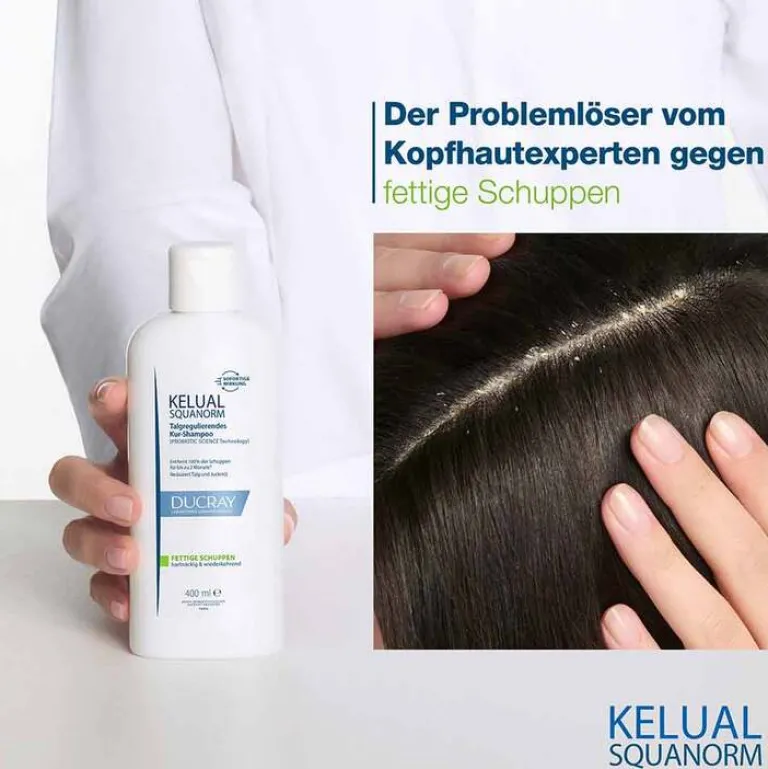 Ducray Haarausfall & Schuppen|Shampoos-Kelual Squanorm Anti-Schuppen Shampoo fettig, 400 ml