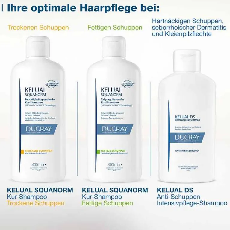 Ducray Haarausfall & Schuppen|Shampoos-Kelual Squanorm Anti-Schuppen Shampoo fettig, 400 ml