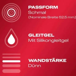 ® Gefühlsecht Slim Kondome, 8 St^Durex