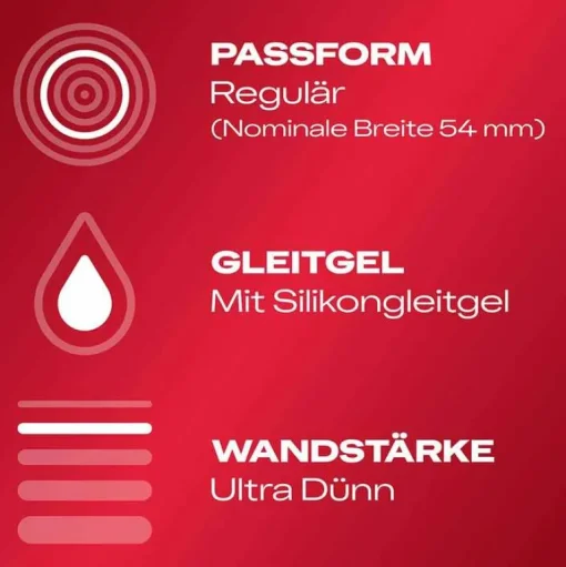 Durex ® Gefühlsecht Ultra Kondome, 8 St- Natürliche Verhütung|Kondome
