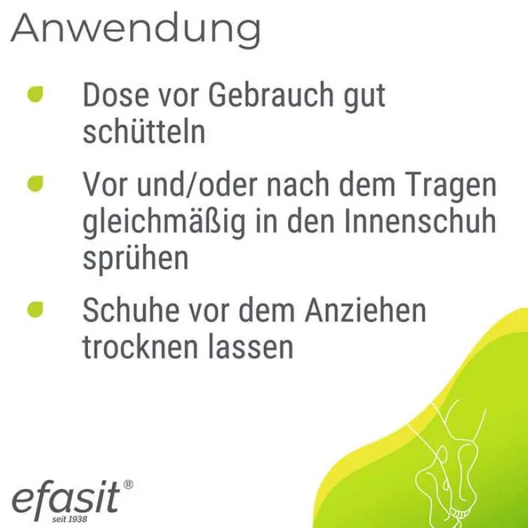 Efasit ® Schuh Deo, 150 ml- Antitranspirant & Deo
