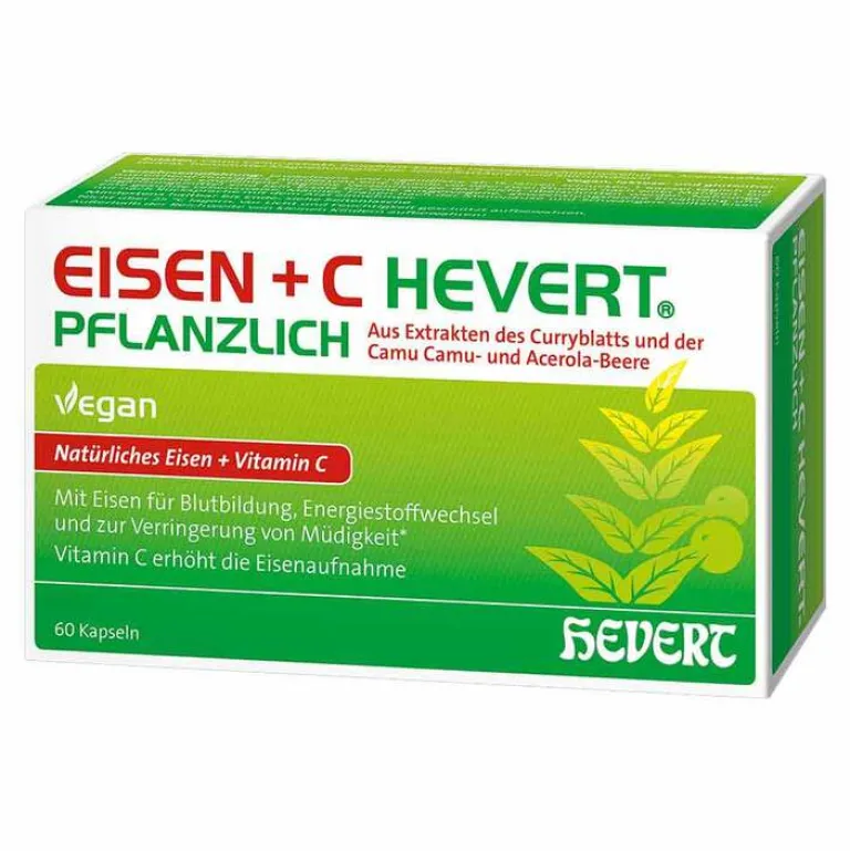 Eisen + C pflanzlich Kapseln, 60 St^Hevert Clearance