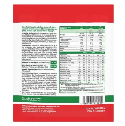 Eiweiss 100 Neutral Megamax Pulver, 30 g^ Discount