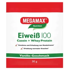 Megamax Eiweißpulver-Eiweiss 100 Vanille Pulver, 30 g