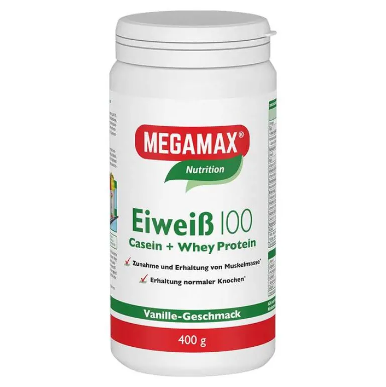 Megamax Eiweißpulver-Eiweiss 100 Vanille , 400 g