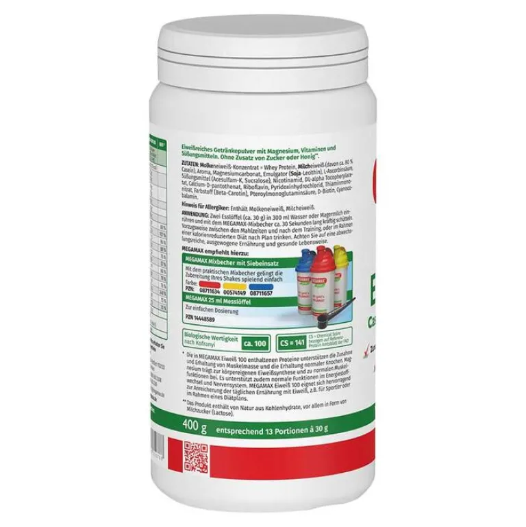 Megamax Eiweißpulver-Eiweiss 100 Vanille , 400 g