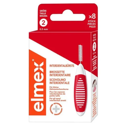 Interdentalbürsten Iso Größe 2 0,5 mm rot, 8 St^Elmex Clearance