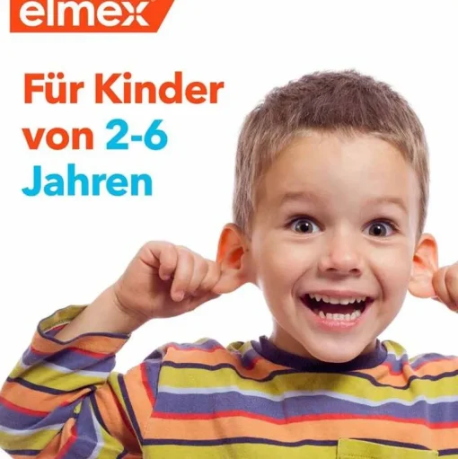 Elmex Kinderzahnpasta mit Faltschachtel, 50 ml-Kinder Zahnpflege|Für Kinder & Babys