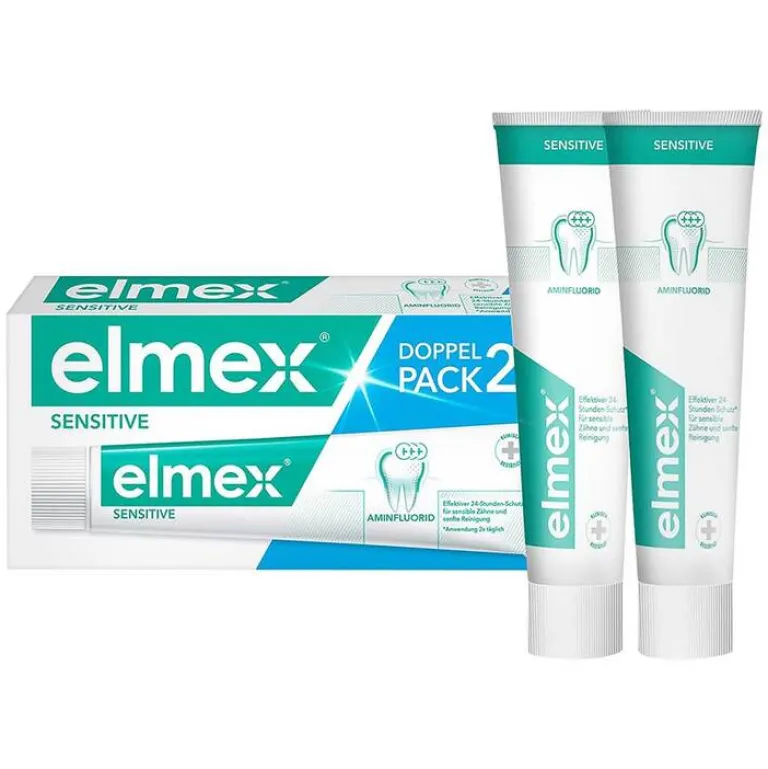 Elmex Zahnpasta & Zahncreme-Sensitive Zahnpasta Doppelpack, 2X75 ml