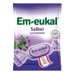 Em Eukal Em-eukal Halsbonbons Salbei zuckerhaltig, 75 g- Husten & Halsbonbons