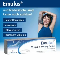 Heumann Emulus 25 mg/g + 25 mg/g Creme, 30 g- Lidocain