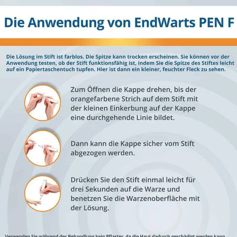 Endwarts ® Pen F, 3 ml- Warzenstift