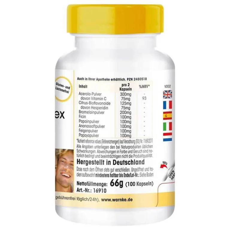 Warnke Enzyme|Enzyme-Enzym Komplex 200 mg Kapseln, 100 St
