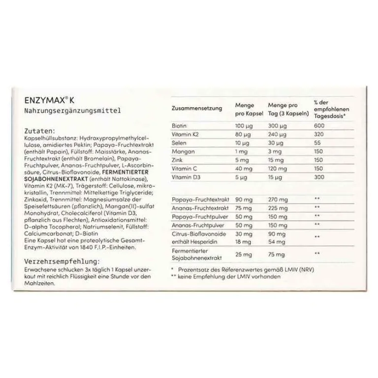Enzymax Enzyme-K Kapseln, 120 St