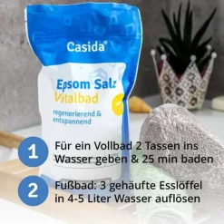 Casida Badesalz-Epsom Salz Vitalbad, 1 kg